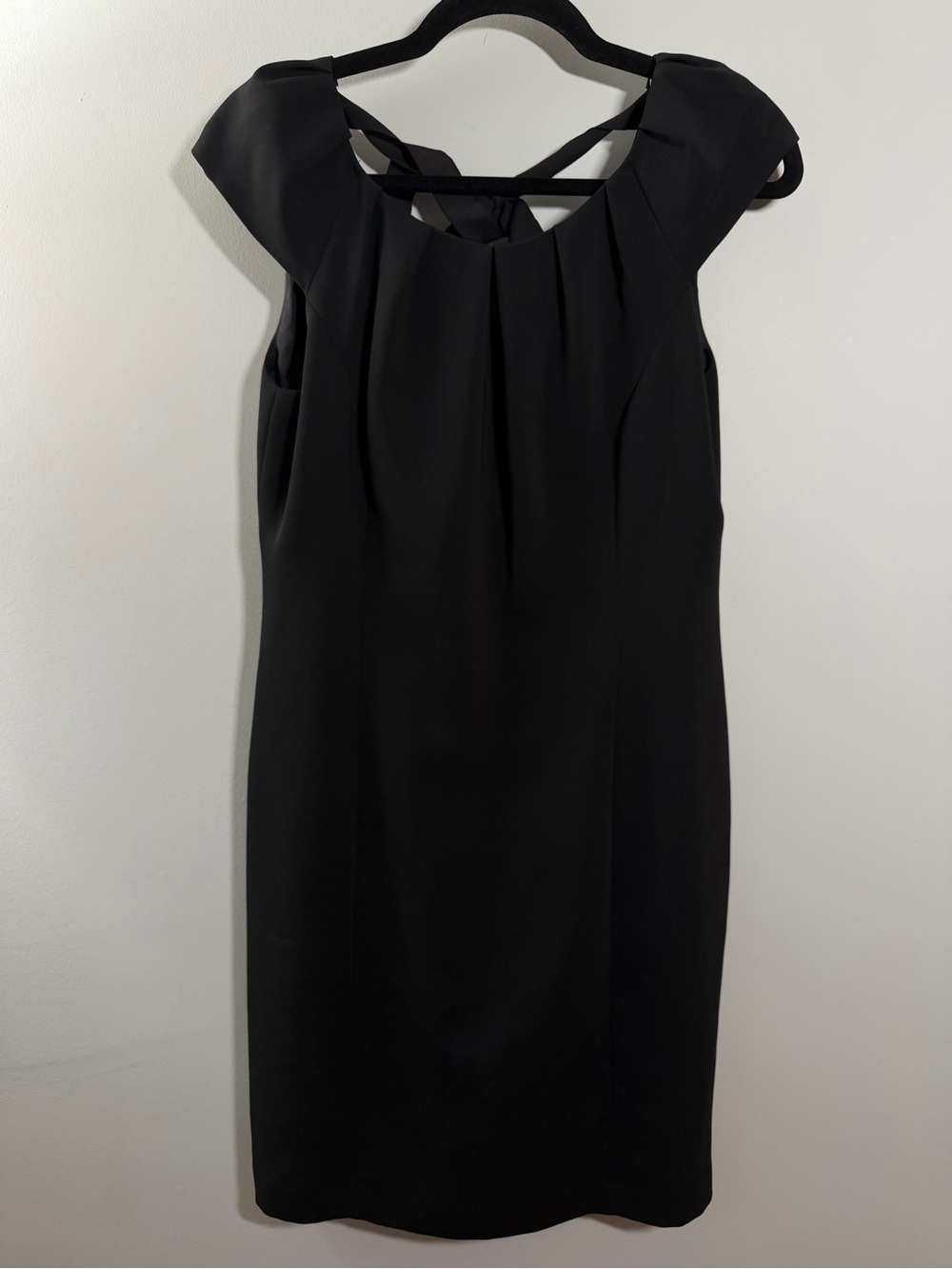 NWT Classic Black Cap-Sleeve Dress